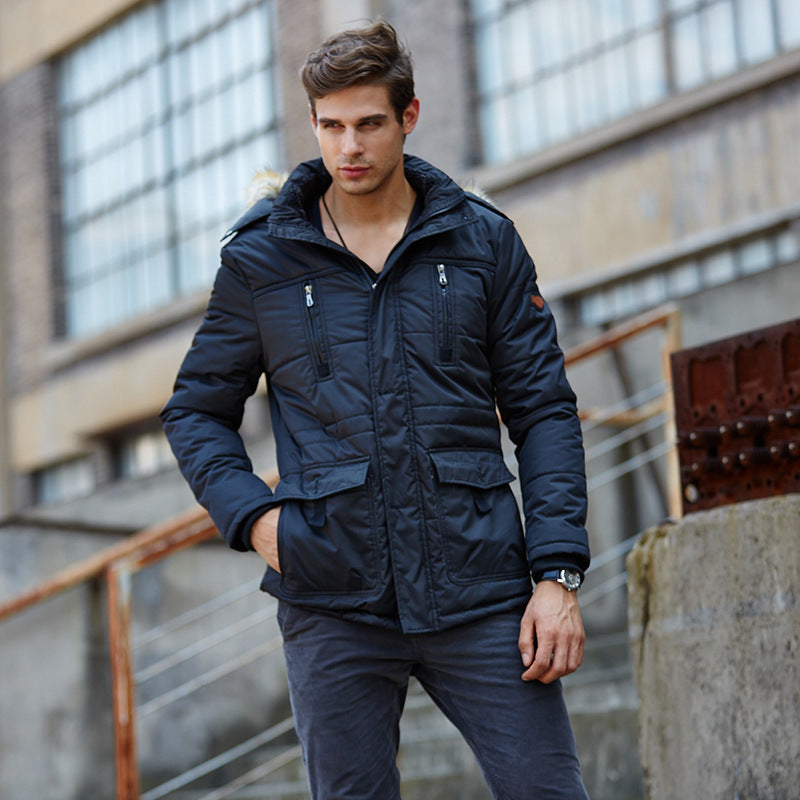 Men's urban thermal parka with warming teddy lining, faux fur hood, and multiple pockets Mune Fashion