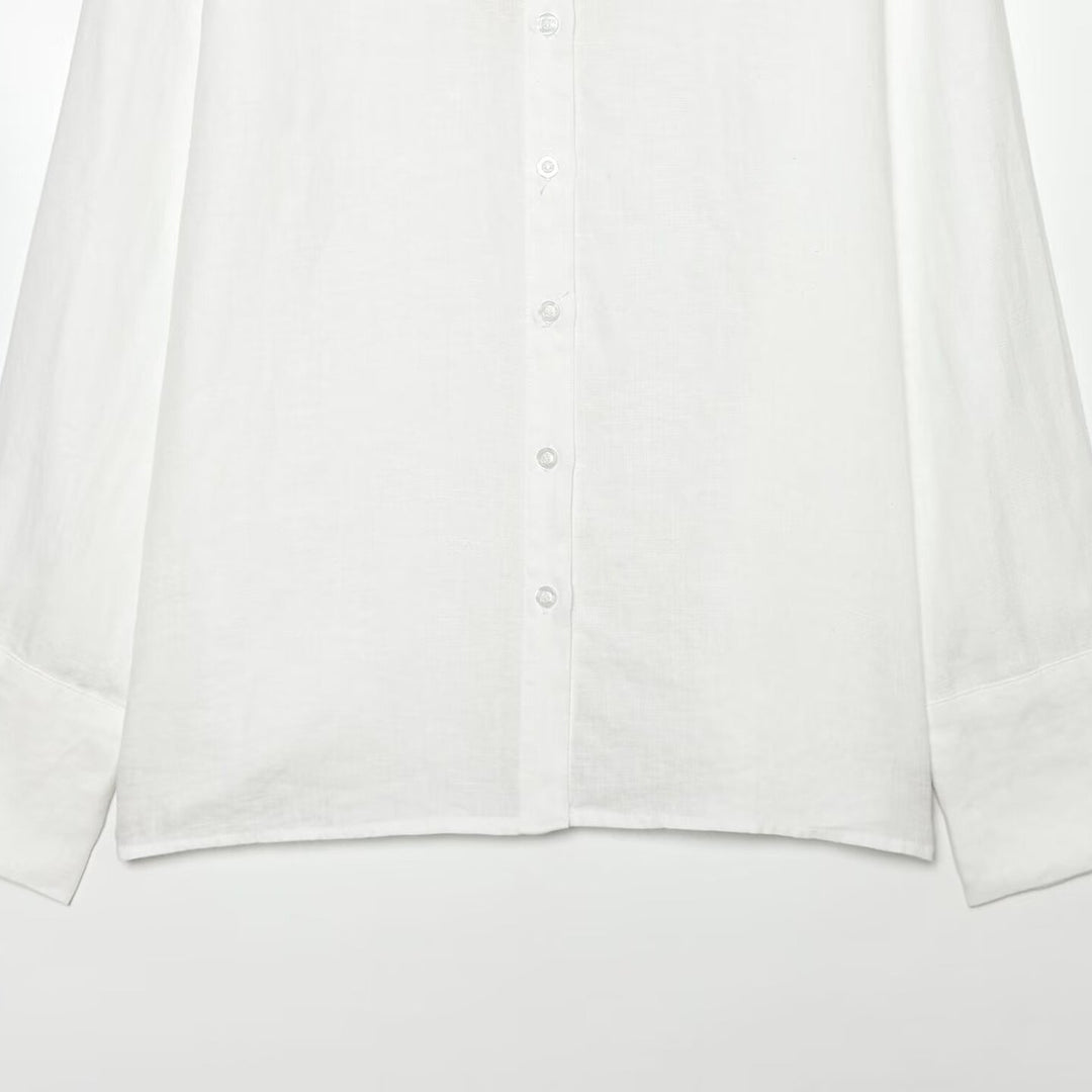 Women’s oversized shirt blouse made of poplin with extended cuffs Mune Fashion