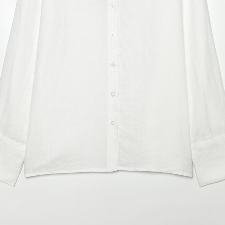 Women’s oversized shirt blouse made of poplin with extended cuffs Mune Fashion