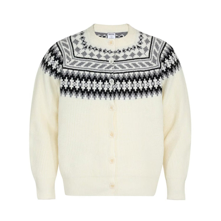 Men's chunky knit pullover with geometric pattern Mune Fashion
