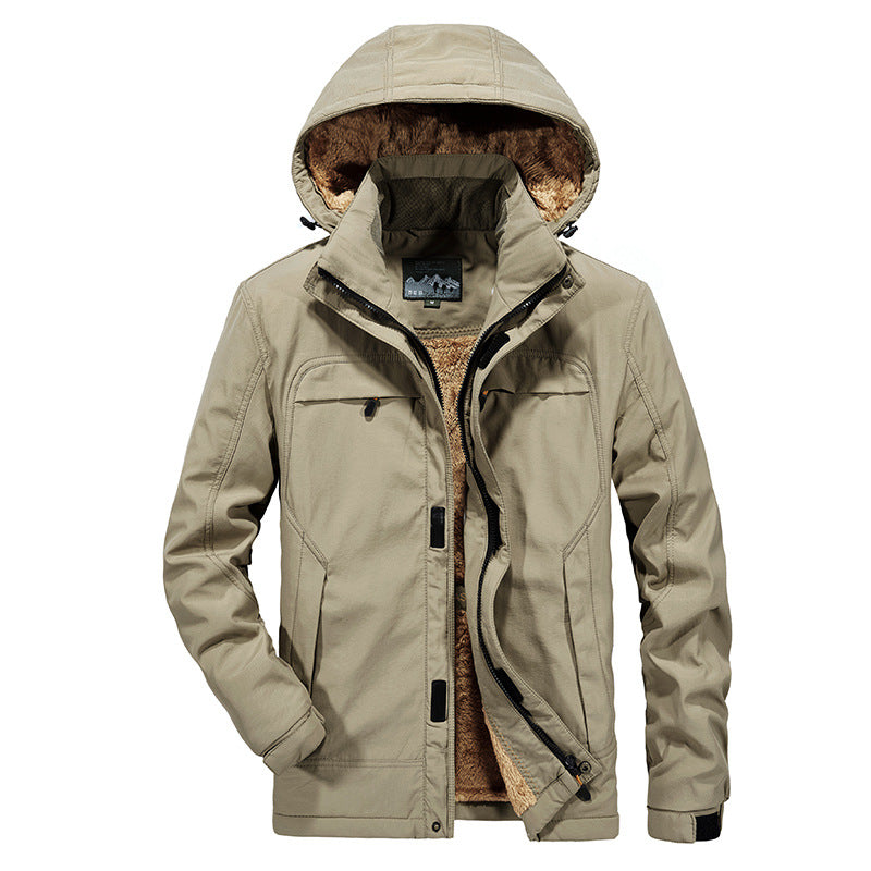 Men's Warm Padded Winter Jacket with Hood and Teddy Lining Mune Fashion