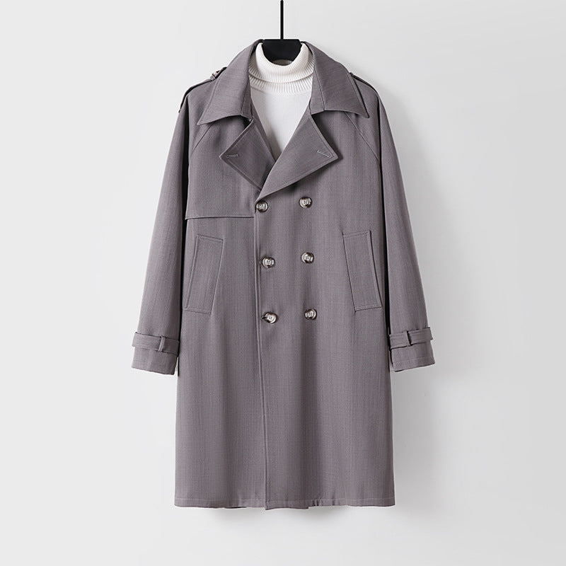 Men's Long Coat Mune Fashion