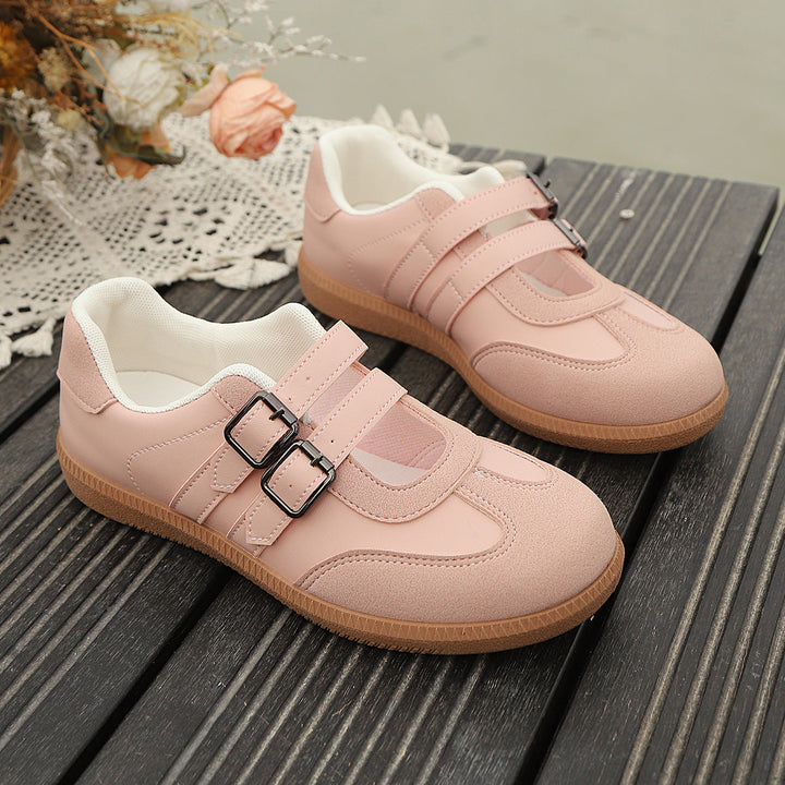 Women Comfortable Sneakers with Double Velcro Closure Mune Fashion