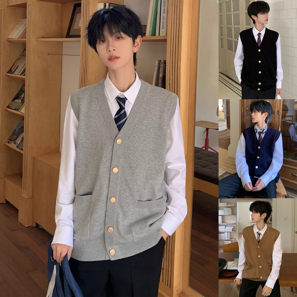 Men's Fashionable Knit Vest Sweater Mune Fashion
