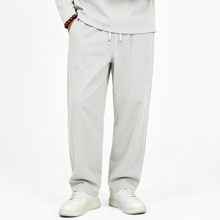 Men's Casual Jogging Pants with Drawstring and Straight Cut Mune Fashion