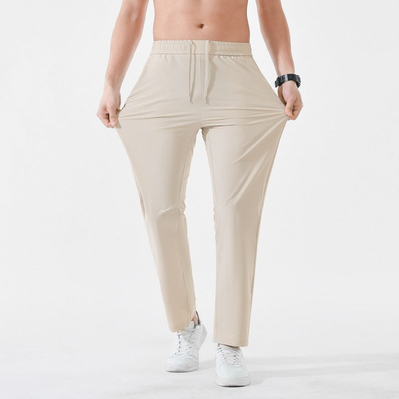 Men's Relaxed-Performance Leisure Pants with elastic drawstring, quick-drying stretch & straight leg Mune Fashion