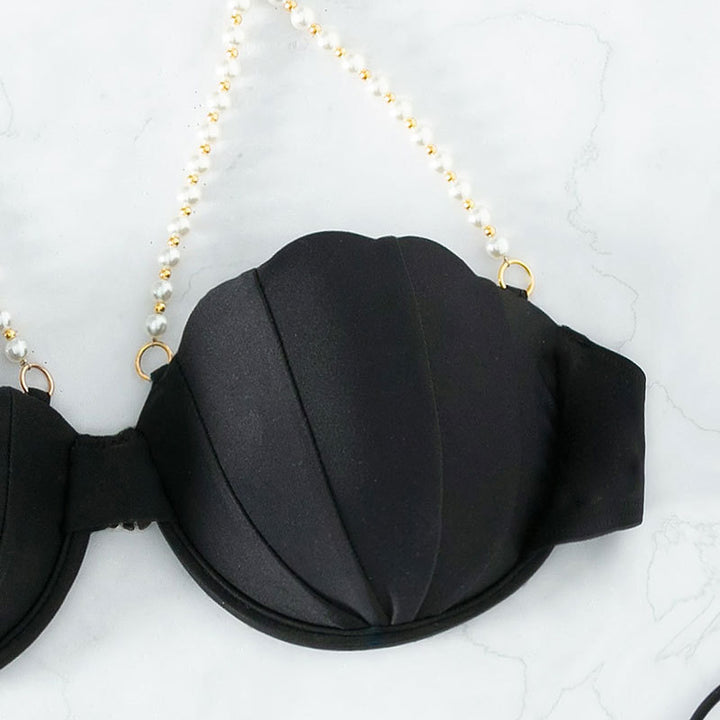 Women's bikini with shell design and elegant pearl details Mune Fashion