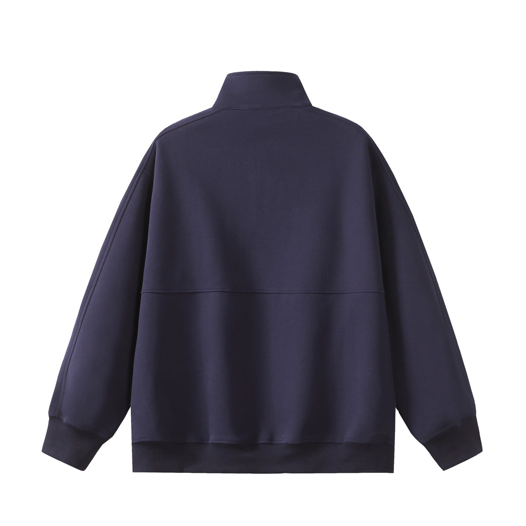 Men's half-zip sweatshirt with stand-up collar, kangaroo pocket, and relaxed fit Mune Fashion