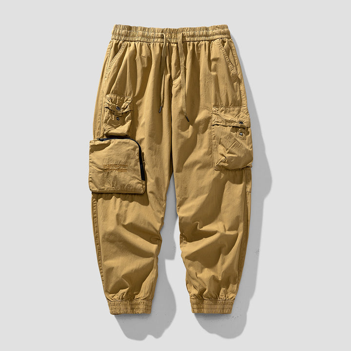 Herren Cargo-Joggerhose mit elastischem Bund, multifunktionalen Cargotaschen und abnehmbarer Packtasche Mune Fashion