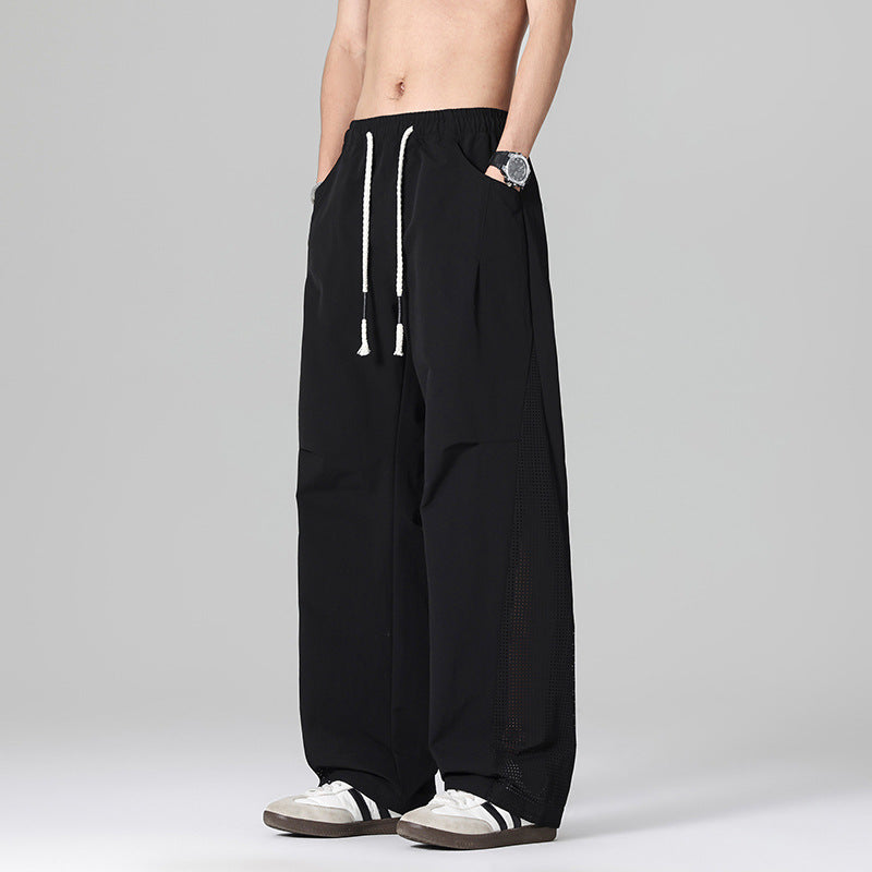 Men's Casual Comfortable Leisure Pants with Breathable Inserts