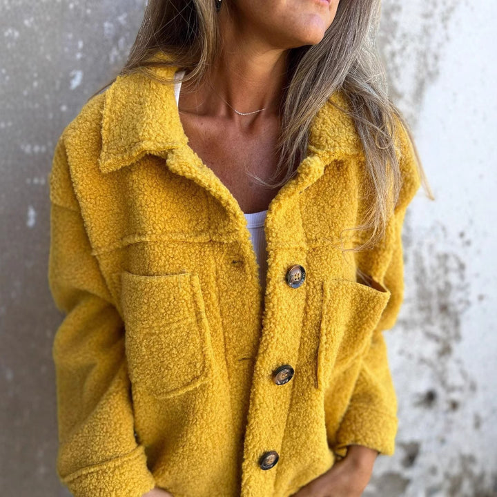Women nan cozy Teddy jacket in Shacket style Mune Fashion