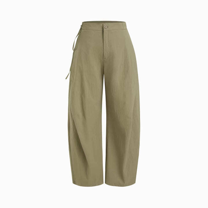 Women Comfortable Wide Fabric Pants Mune Fashion