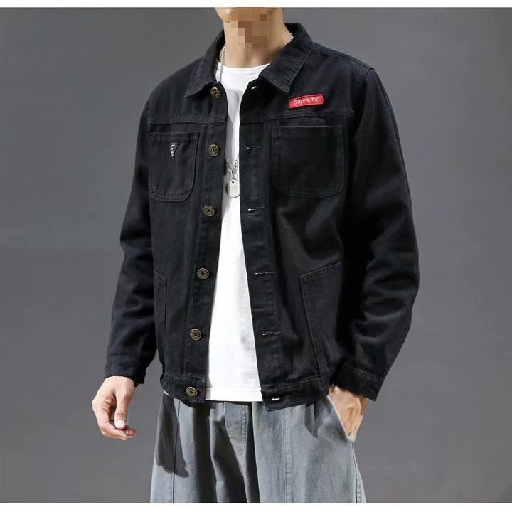 Men's Fashionable Denim Jacket Mune Fashion