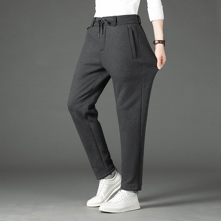 Men's thermo joggers with teddy lining, elastic waistband and zip pockets Mune Fashion