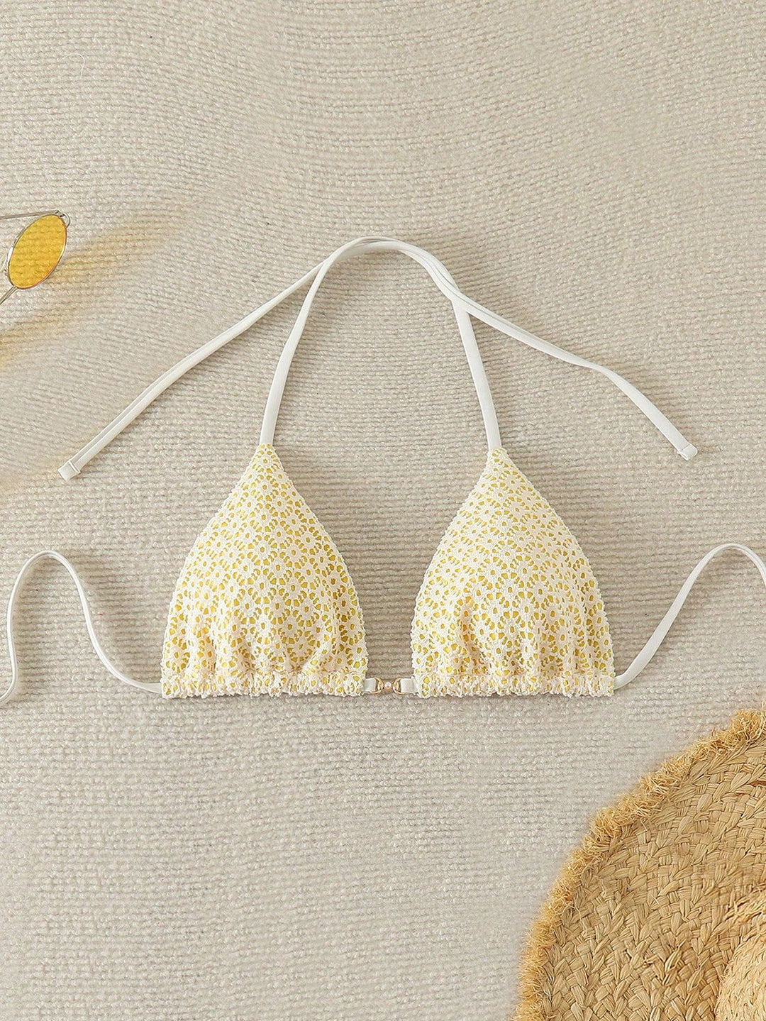 Women's bikini bottom with side ties and floral pattern Mune Fashion