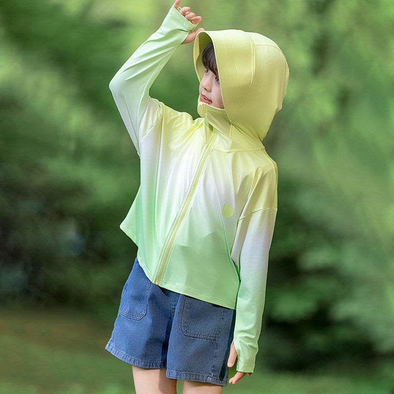 Ladies nan lightweight children's sun protection jacket with hood Mune Fashion