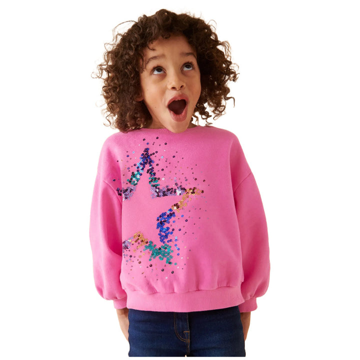 Girls sweatshirt with sparkling star motif Mune Fashion