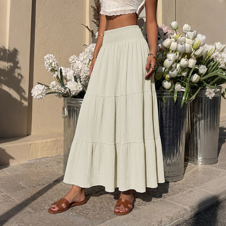 Women Longer Ruffle Skirt Mune Fashion