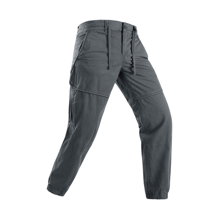 Herren Leichte Cargo-Jogginghose mit Tunnelzug, Kniepasse und elastischen Bündchen Mune Fashion