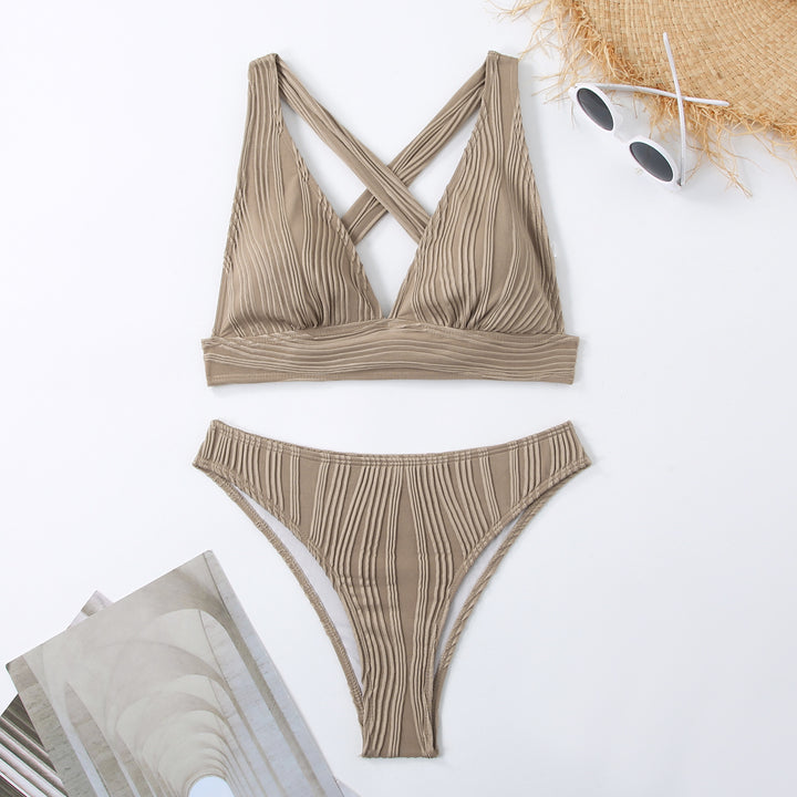Ladies Refined Triangle Bikini Set Mune Fashion