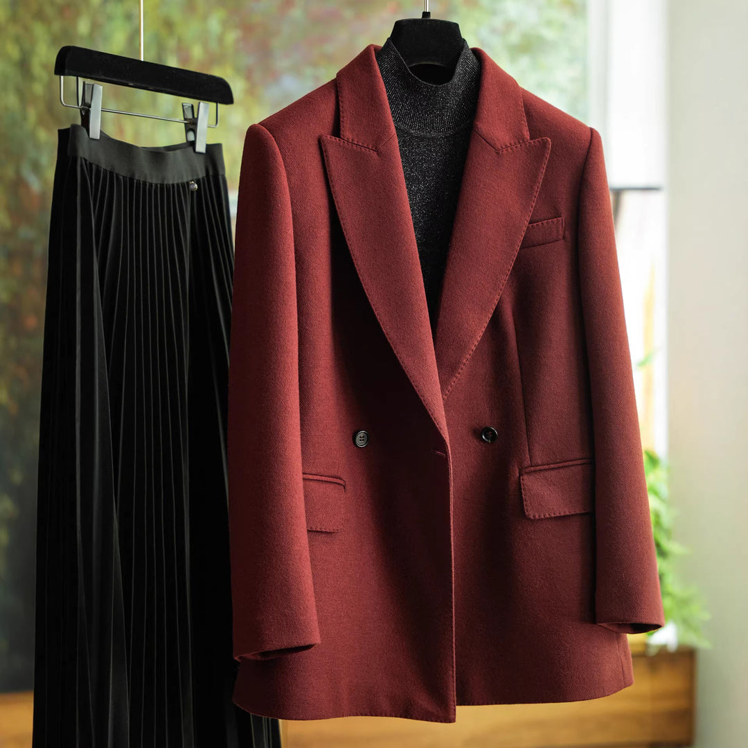 Women Designer Double-breasted Blazer Mune Fashion