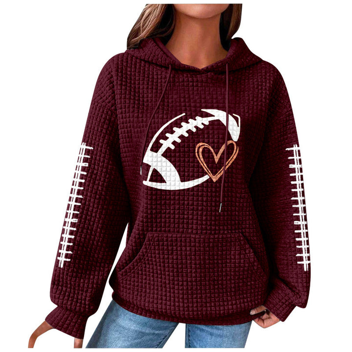 Women Comfortable Hoodie with Heart Design Mune Fashion