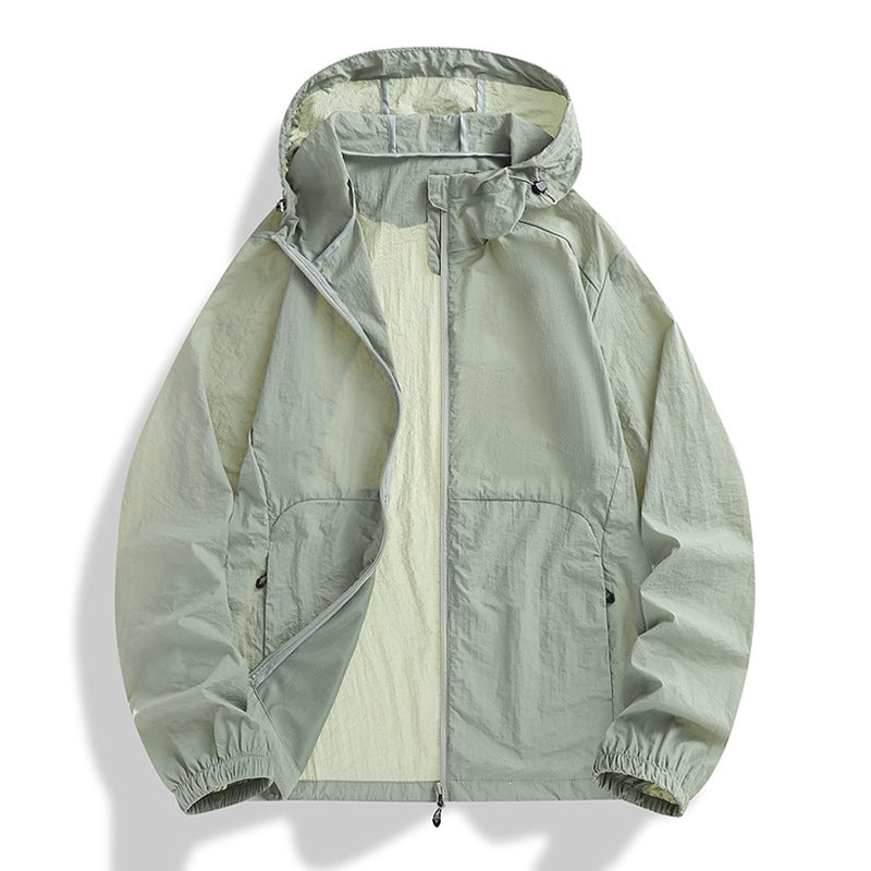 Men's Lightweight Outdoor Jacket with Adjustable Hood Mune Fashion