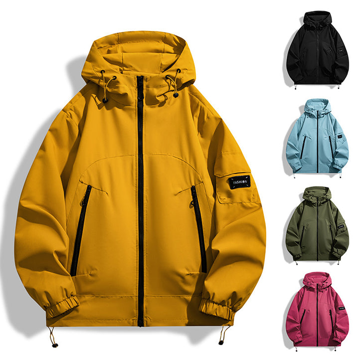Men's Modern All-Weather Hoodie with Wind and Water-Repellent Membrane Mune Fashion