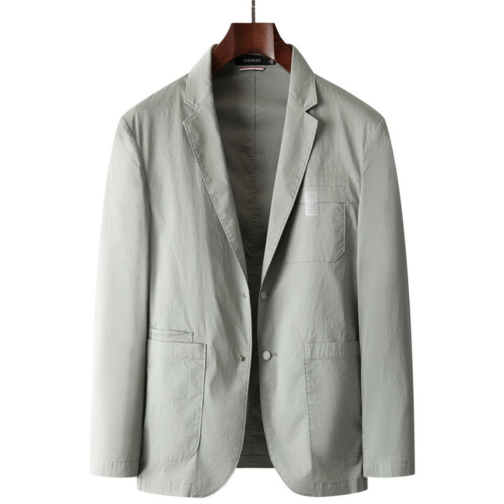 Men's lightweight unlined casual blazer with patch pockets Mune Fashion