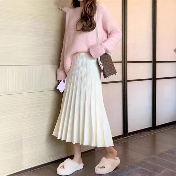 Women's Flowing Pleated Maxi Skirt Mune Fashion