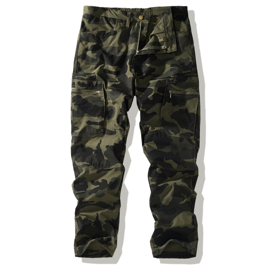 Men's Multi-Functional Cargo Pants in Camouflage Design Mune Fashion