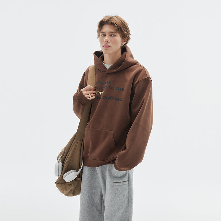 Unisex Oversize Hoodie made of cotton blend with kangaroo pocket and statement print Mune Fashion