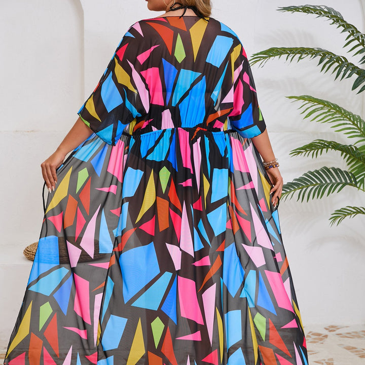 Damen Strandkimono mit lebendigem Design Echo Archiv