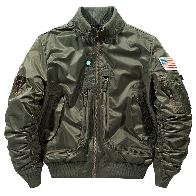 Men's Multifunctional Bomber Jacket with Versatile Pockets Mune Fashion