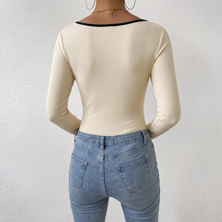Ladies Modern Body with V-Neck Mune Fashion