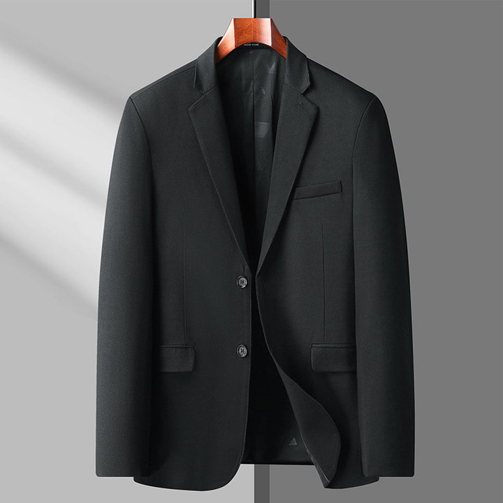 Men's Slim Wrinkle-Free Business Blazer with Notch Lapel Mune Fashion