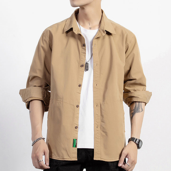 Men's Lightweight Cotton Field Shirt in Utility Design with Relaxed Fit Mune Fashion