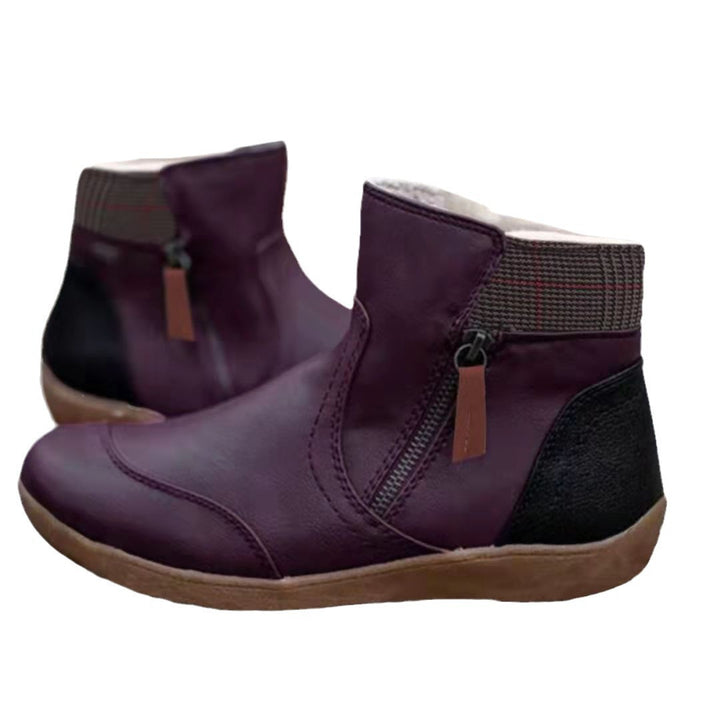 Women's ankle boots with side zipper, elastic insert and soft comfort sole Mune Fashion