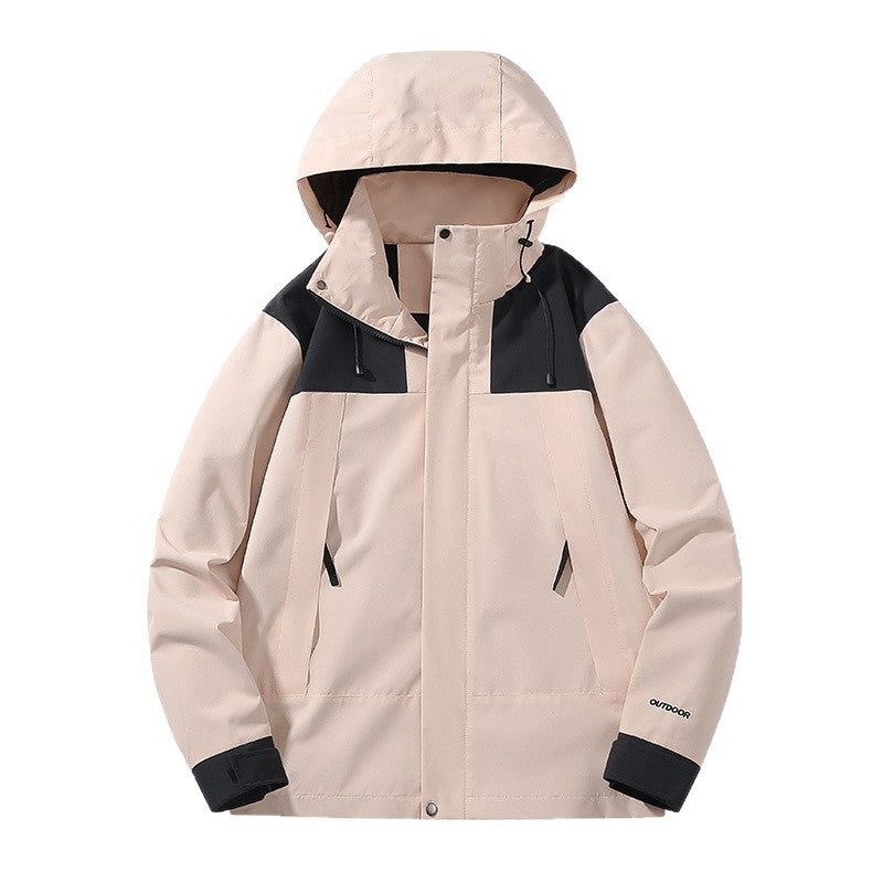Men's Weatherproof Shell Parka with Adjustable Hood and Concealed Zippers Mune Fashion