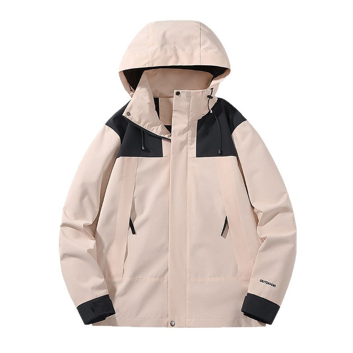 Men's Weatherproof Shell Parka with Adjustable Hood and Concealed Zippers Mune Fashion