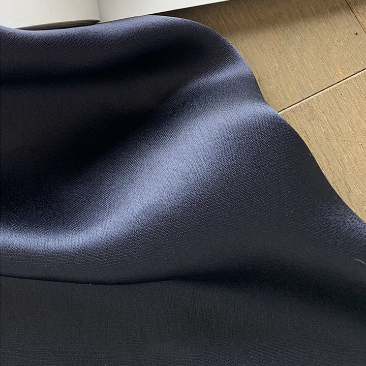 Women Elegant Satin Midi Skirt Mune Fashion