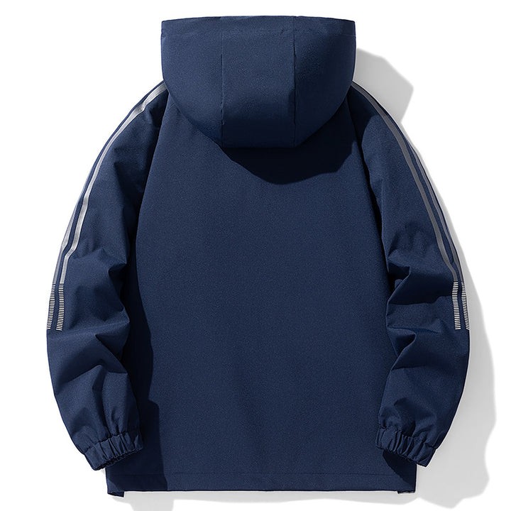Men's sporty rain jacket with adjustable hood Mune Fashion