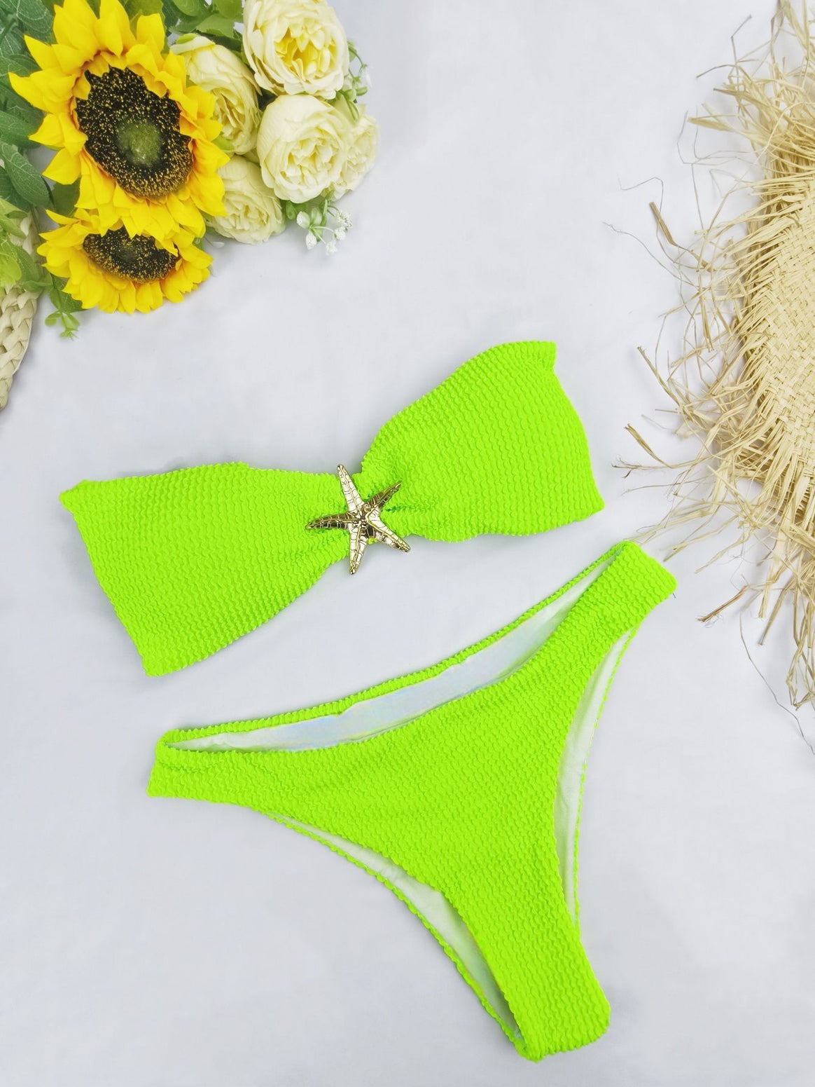 Women's bikini set with elegant bow decoration and adjustable straps Mune Fashion