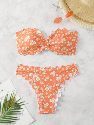 Women's Bikini Set with Floral Pattern Mune Fashion