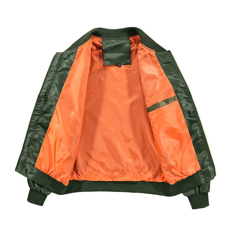 Men's lightweight pilot bomber with contrast lining and sleeve utility pocket Mune Fashion