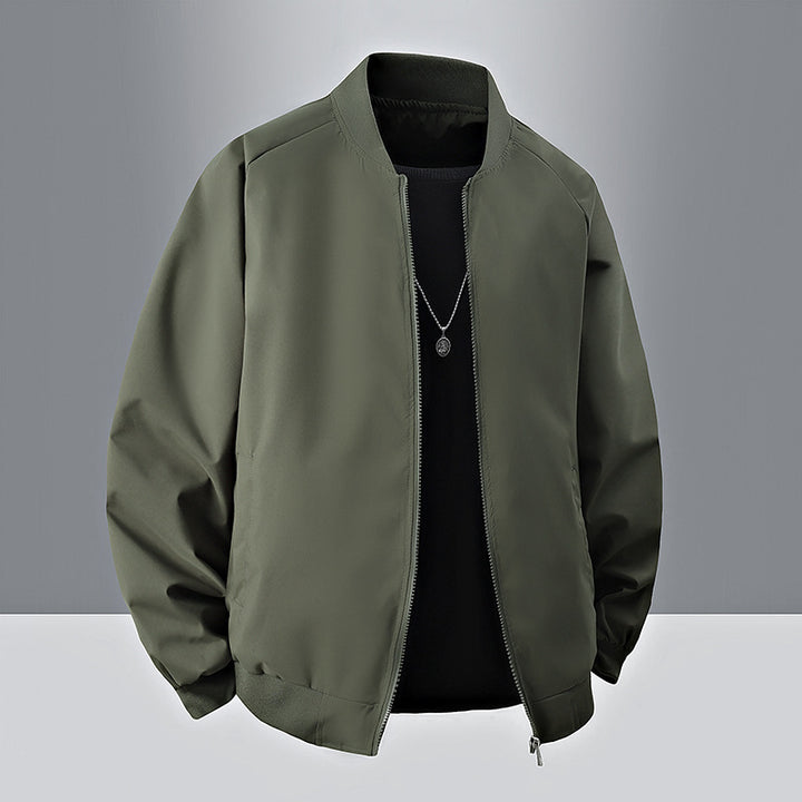 Men's bomber jacket with high collar and practical pockets Mune Fashion