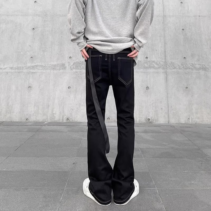 Men's Fashion Bootcut Jeans with Unique Stitching Mune Fashion