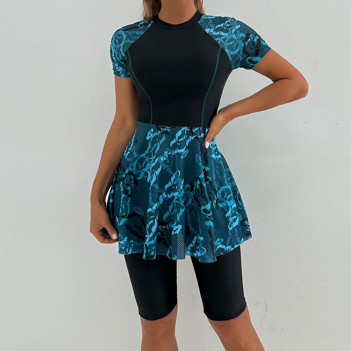 Women's sporty swimwear with covering skirt Mune Fashion