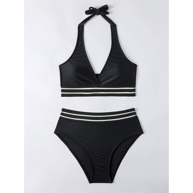 Women's High-Cut Bikini with Leopard Print Mune Fashion