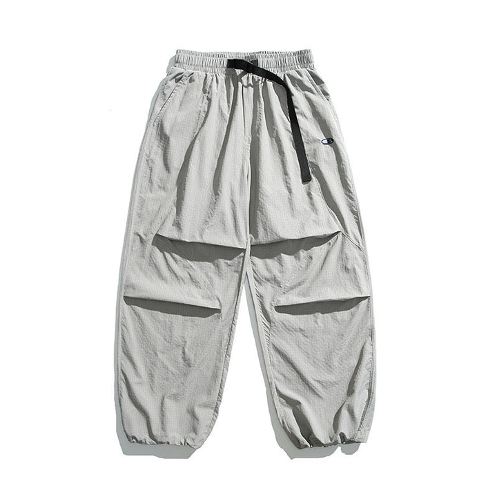 Unisex Lightweight Ripstop Cargo Pants with Multiple Flap Pockets and Elastic Hem Mune Fashion